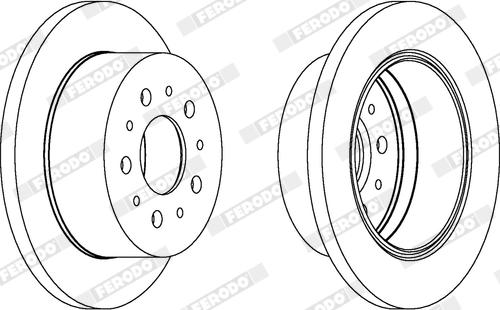 Ferodo DDF1145X - Bremžu diski www.autospares.lv