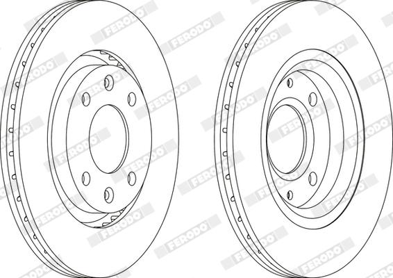 Ferodo DDF1140X - Bremžu diski www.autospares.lv