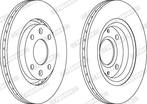 Ferodo DDF1140X - Bremžu diski www.autospares.lv