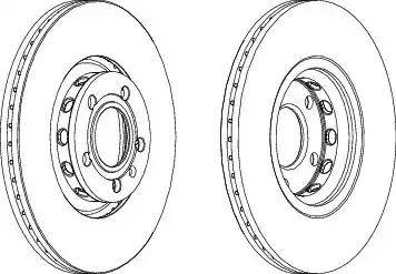 Ferodo DDF1156 - Bremžu diski autospares.lv