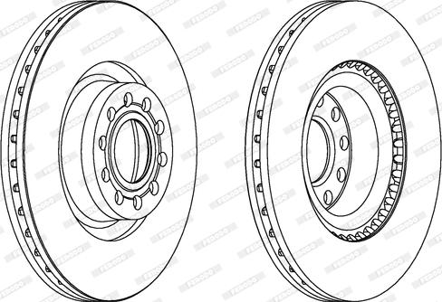 Ferodo DDF1150C-1 - Bremžu diski www.autospares.lv