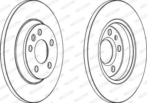 Ferodo DDF1158C - Bremžu diski www.autospares.lv