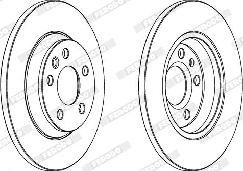 Ferodo DDF1158X - Bremžu diski www.autospares.lv