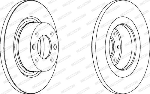 Ferodo DDF1157C - Bremžu diski www.autospares.lv