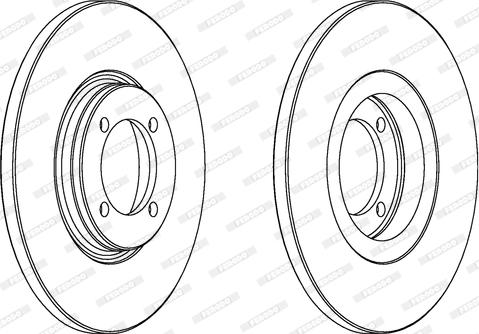 Ferodo DDF115 - Тормозной диск www.autospares.lv