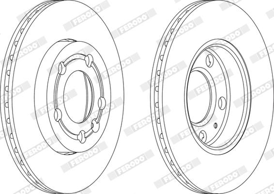 Ferodo DDF1164X - Bremžu diski www.autospares.lv