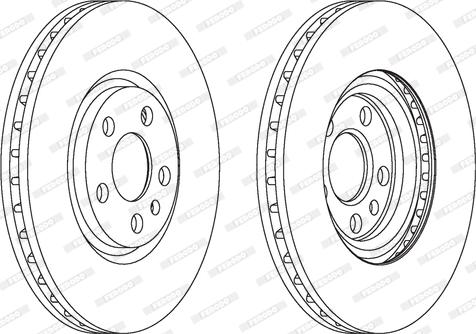 Ferodo DDF1165 - Bremžu diski www.autospares.lv