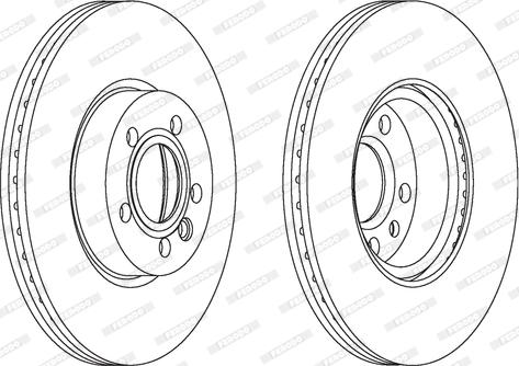 Ferodo DDF1160 - Bremžu diski www.autospares.lv