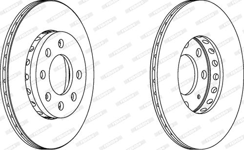 Ferodo DDF1161C - Bremžu diski www.autospares.lv