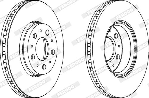 Ferodo DDF1163X - Bremžu diski www.autospares.lv