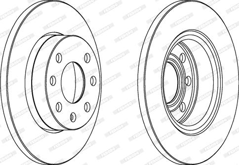 Ferodo DDF116C - Тормозной диск www.autospares.lv