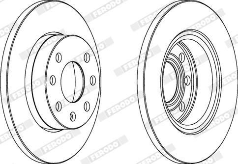 Ferodo DDF116X - Bremžu diski www.autospares.lv