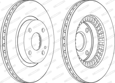 Ferodo DDF1105C - Bremžu diski www.autospares.lv