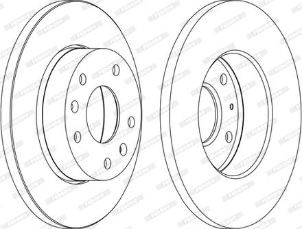 Ferodo DDF1100C - Bremžu diski www.autospares.lv