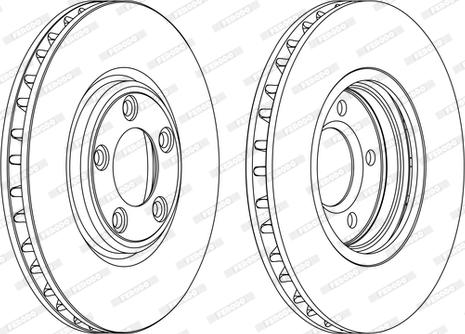 Ferodo DDF1107C-D - Bremžu diski www.autospares.lv