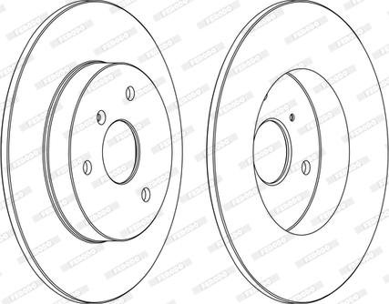 Ferodo DDF1111C-1-D - Bremžu diski www.autospares.lv