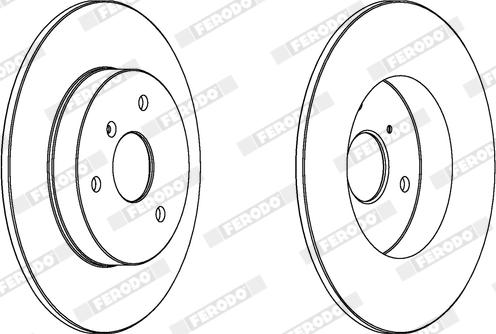 Ferodo DDF1111X - Bremžu diski www.autospares.lv