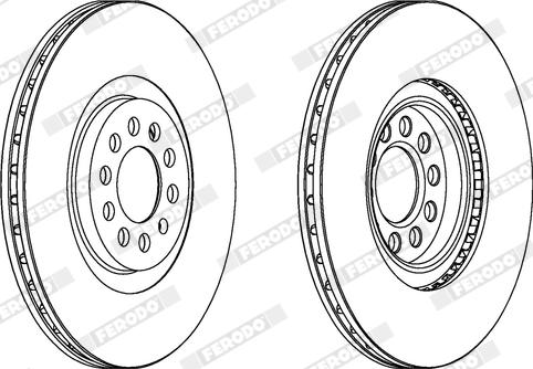 Ferodo DDF1118X - Bremžu diski www.autospares.lv