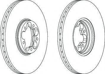 Ferodo DDF1112-1 - Bremžu diski www.autospares.lv