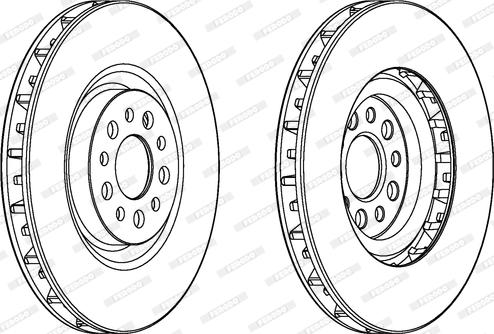 Ferodo DDF1180 - Bremžu diski www.autospares.lv