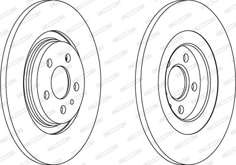 Ferodo DDF118-1 - Bremžu diski www.autospares.lv