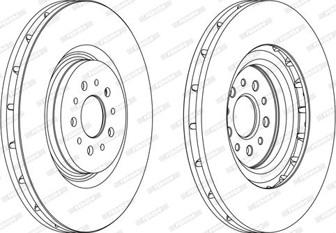 Ferodo DDF1183C-1 - Bremžu diski www.autospares.lv