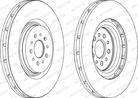 Ferodo DDF1183 - Bremžu diski www.autospares.lv