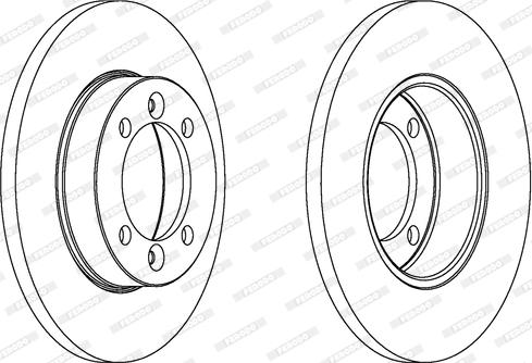 Ferodo DDF118 - Bremžu diski www.autospares.lv