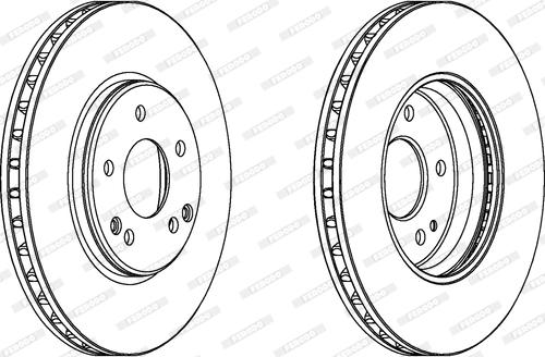 Ferodo DDF1136 - Bremžu diski www.autospares.lv