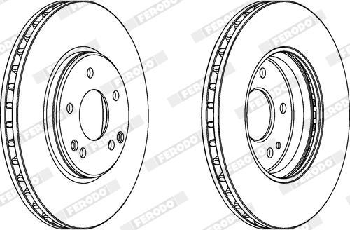 Ferodo DDF1136X - Bremžu diski www.autospares.lv