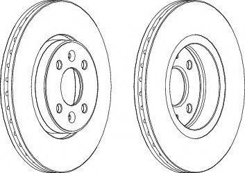 Ferodo DDF1124C-1 - Bremžu diski www.autospares.lv