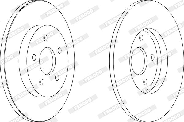 Ferodo DDF1126X - Bremžu diski www.autospares.lv