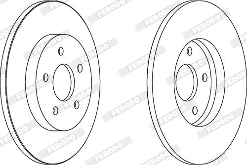 Ferodo DDF1126X - Bremžu diski www.autospares.lv