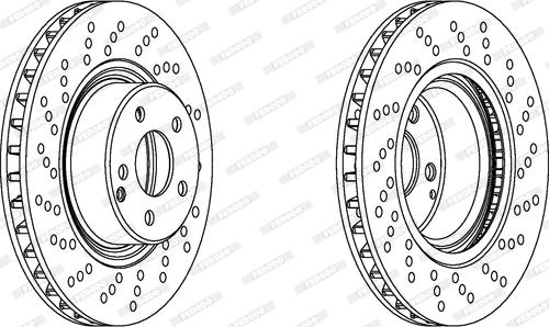 Ferodo DDF1120 - Bremžu diski www.autospares.lv