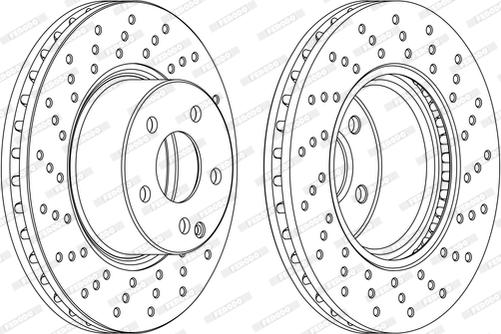 Ferodo DDF1121DC-1-D - Bremžu diski www.autospares.lv