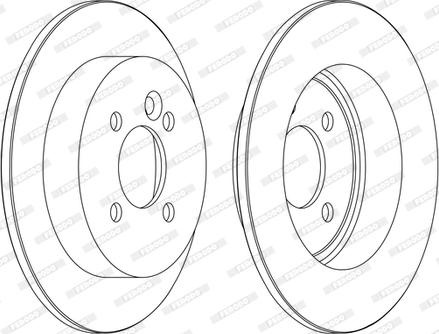 Ferodo DDF1128C-1-D - Bremžu diski www.autospares.lv