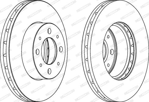 Ferodo DDF1179C - Bremžu diski www.autospares.lv