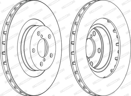 Ferodo DDF1175C - Bremžu diski autospares.lv