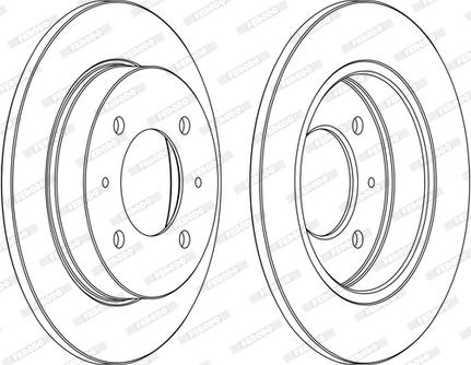 Ferodo DDF1176C-D - Bremžu diski www.autospares.lv