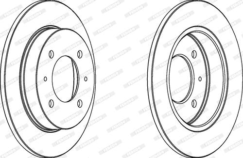 Ferodo DDF1176 - Bremžu diski www.autospares.lv