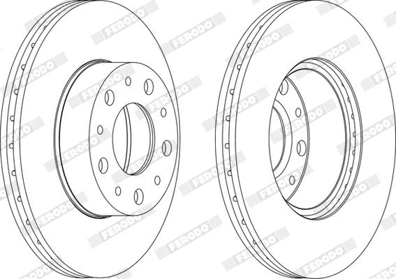 Ferodo DDF1170X - Bremžu diski www.autospares.lv