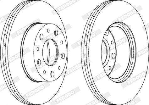 Ferodo DDF1170X - Bremžu diski www.autospares.lv