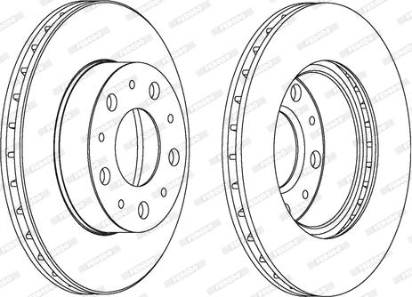 Ferodo DDF1171C - Тормозной диск www.autospares.lv