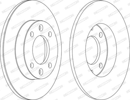 Ferodo DDF1178P-1-D - Brake Disc www.autospares.lv