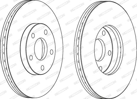 Ferodo DDF1172 - Bremžu diski www.autospares.lv