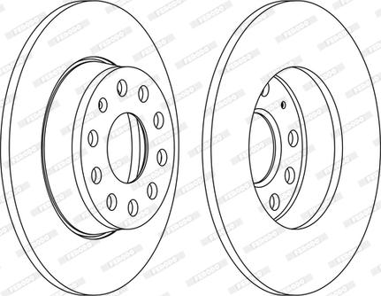 Ferodo DDF1895C-D - Тормозной диск www.autospares.lv