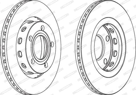 Ferodo DDF1896 - Bremžu diski www.autospares.lv