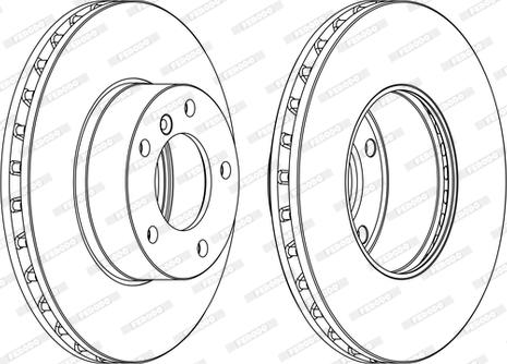 Ferodo DDF1891C-1-D - Bremžu diski www.autospares.lv