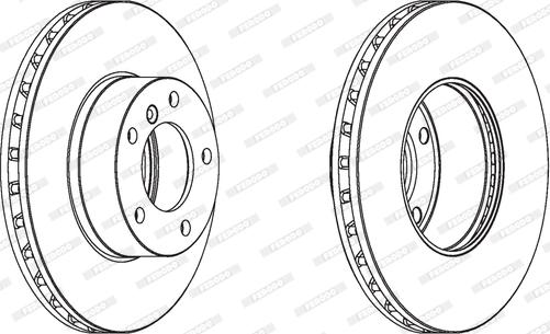 Ferodo DDF189-1 - Bremžu diski www.autospares.lv