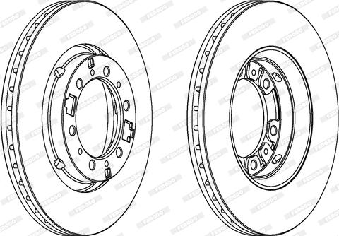 Ferodo DDF1892 - Bremžu diski www.autospares.lv